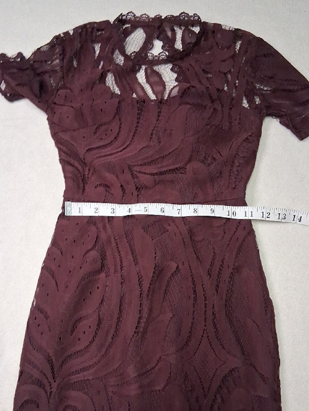 Love Plum Lace Midi Sheath Dress - Picture 6 of 12